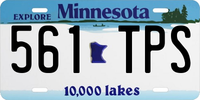MN license plate 561TPS