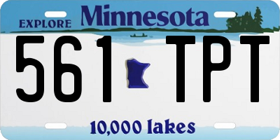 MN license plate 561TPT