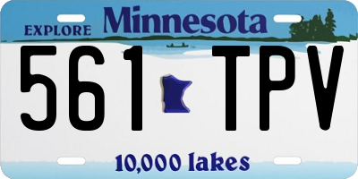 MN license plate 561TPV
