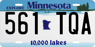 MN license plate 561TQA