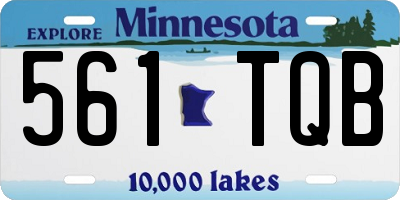 MN license plate 561TQB