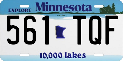 MN license plate 561TQF