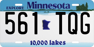 MN license plate 561TQG