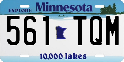 MN license plate 561TQM
