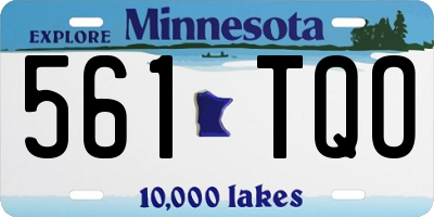 MN license plate 561TQO