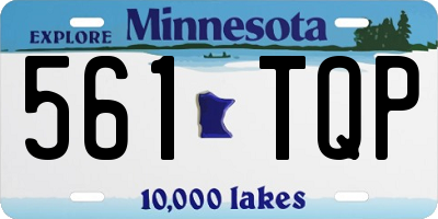 MN license plate 561TQP
