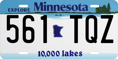 MN license plate 561TQZ