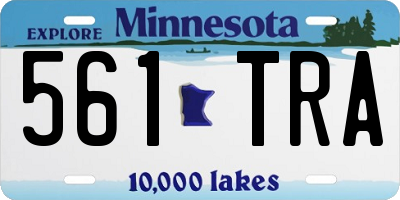 MN license plate 561TRA