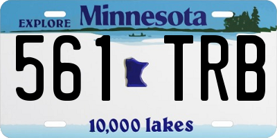 MN license plate 561TRB