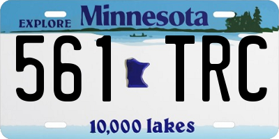 MN license plate 561TRC