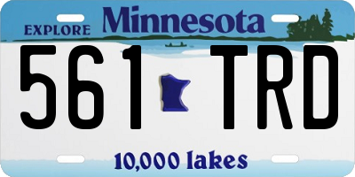 MN license plate 561TRD