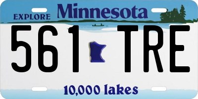 MN license plate 561TRE