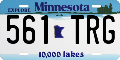 MN license plate 561TRG