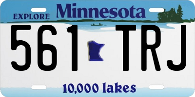 MN license plate 561TRJ