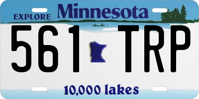 MN license plate 561TRP