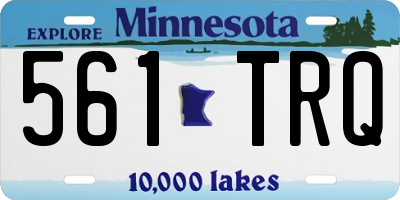 MN license plate 561TRQ
