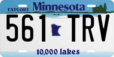 MN license plate 561TRV