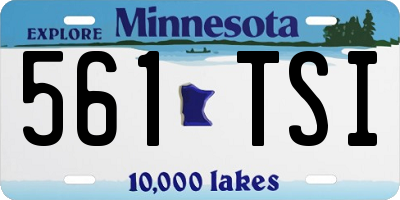 MN license plate 561TSI