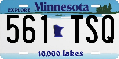 MN license plate 561TSQ