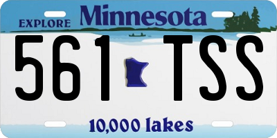 MN license plate 561TSS