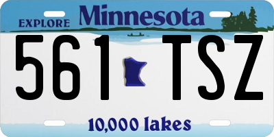 MN license plate 561TSZ