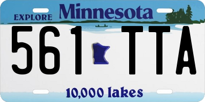 MN license plate 561TTA