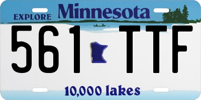 MN license plate 561TTF