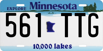 MN license plate 561TTG