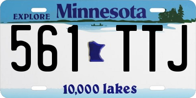 MN license plate 561TTJ