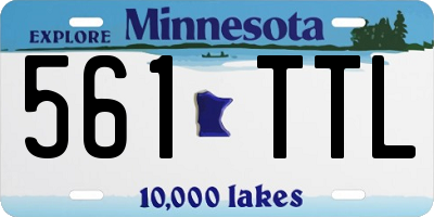 MN license plate 561TTL
