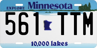 MN license plate 561TTM