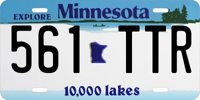 MN license plate 561TTR