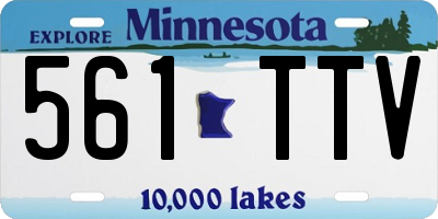 MN license plate 561TTV