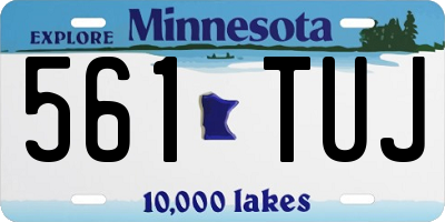 MN license plate 561TUJ