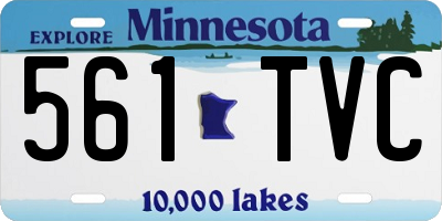 MN license plate 561TVC