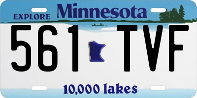 MN license plate 561TVF