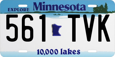 MN license plate 561TVK