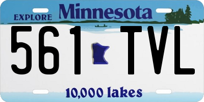 MN license plate 561TVL