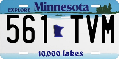 MN license plate 561TVM