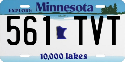 MN license plate 561TVT