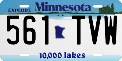 MN license plate 561TVW