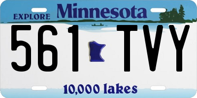MN license plate 561TVY
