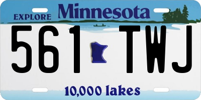 MN license plate 561TWJ