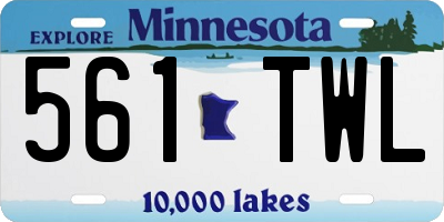 MN license plate 561TWL