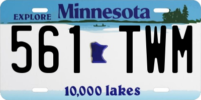 MN license plate 561TWM