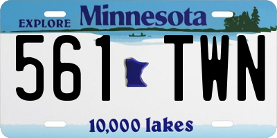 MN license plate 561TWN