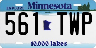 MN license plate 561TWP