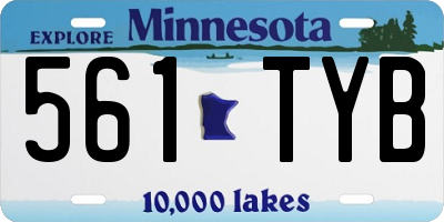 MN license plate 561TYB