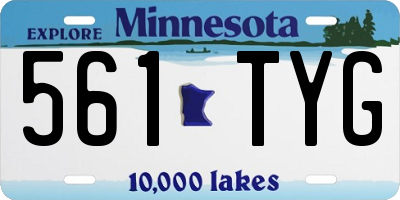 MN license plate 561TYG
