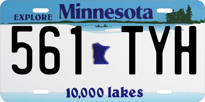 MN license plate 561TYH